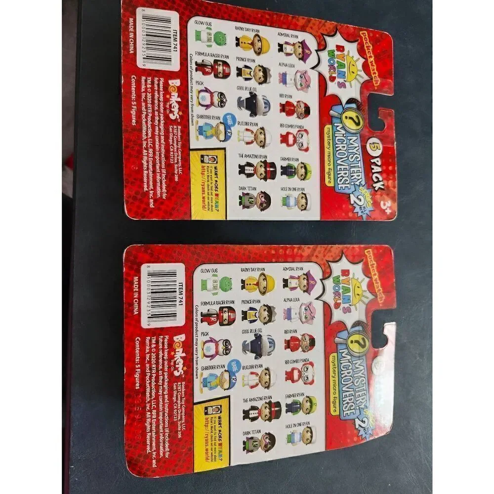 Ryan's World Mystery  Microverse 2 New Boxes 8 Mystery Figures with Prince Ryan